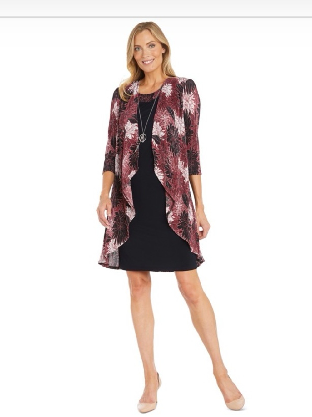 R & M Richards Women's Flyaway-Airbrush Puff-Print Jacket only!!